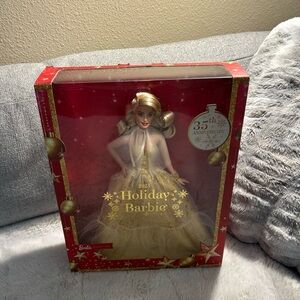 Mattel Holiday Barbie 2023 Collector Doll - Gold & Red Box